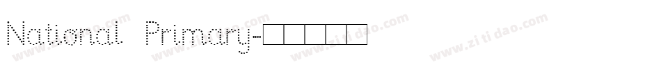 National Primary字体转换